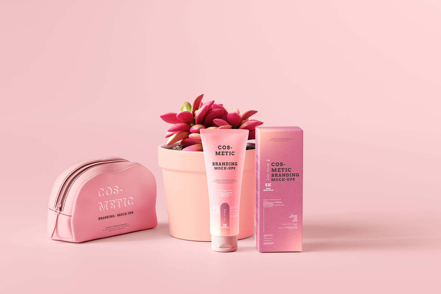 101 Cosmetic Branding Mockup Scenes