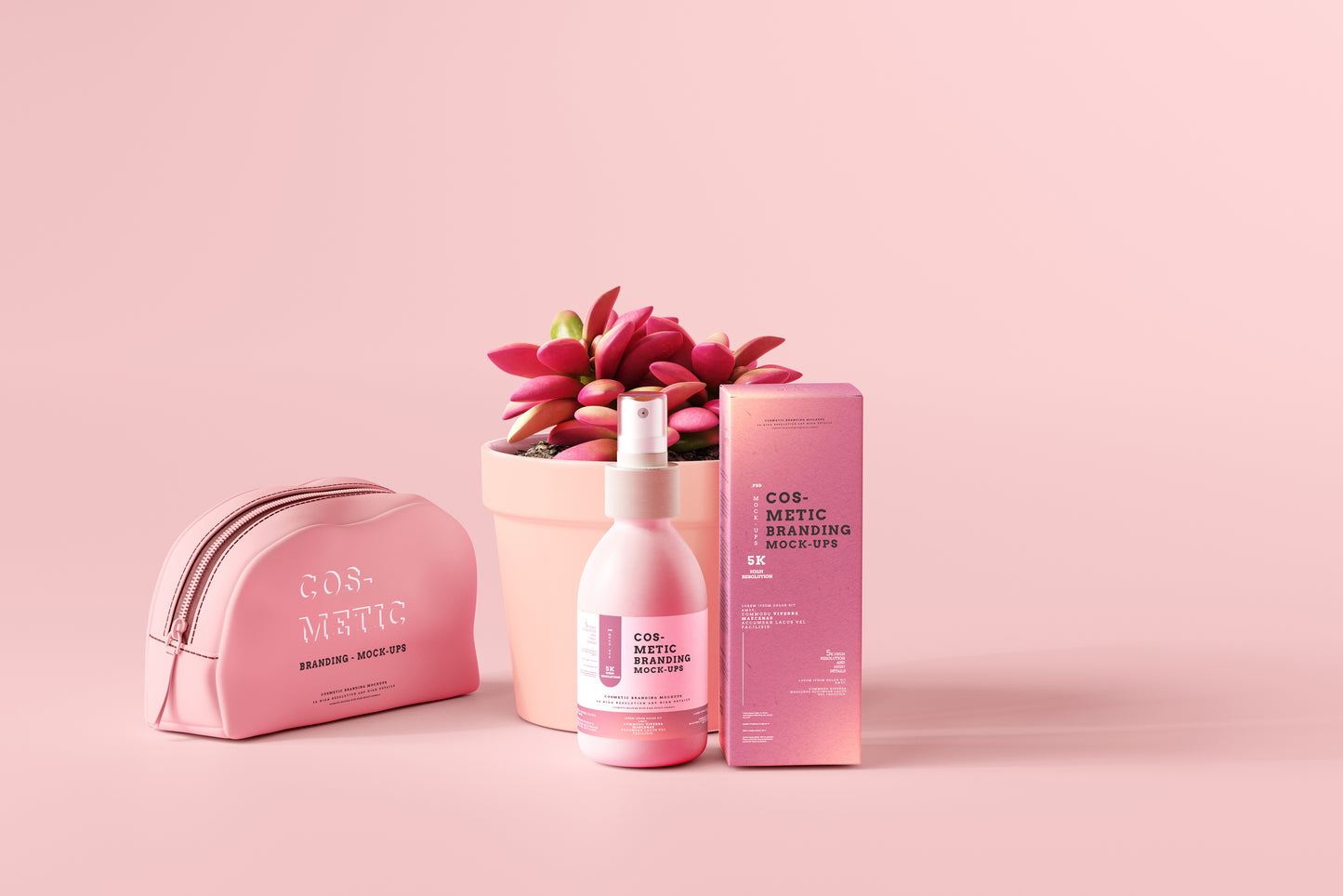 101 Cosmetic Branding Mockup Scenes