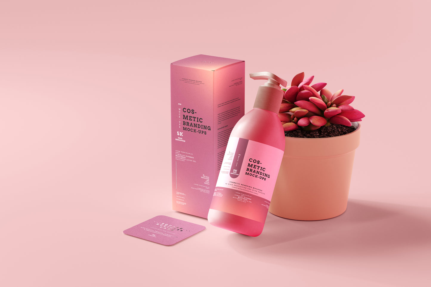 101 Cosmetic Branding Mockup Scenes