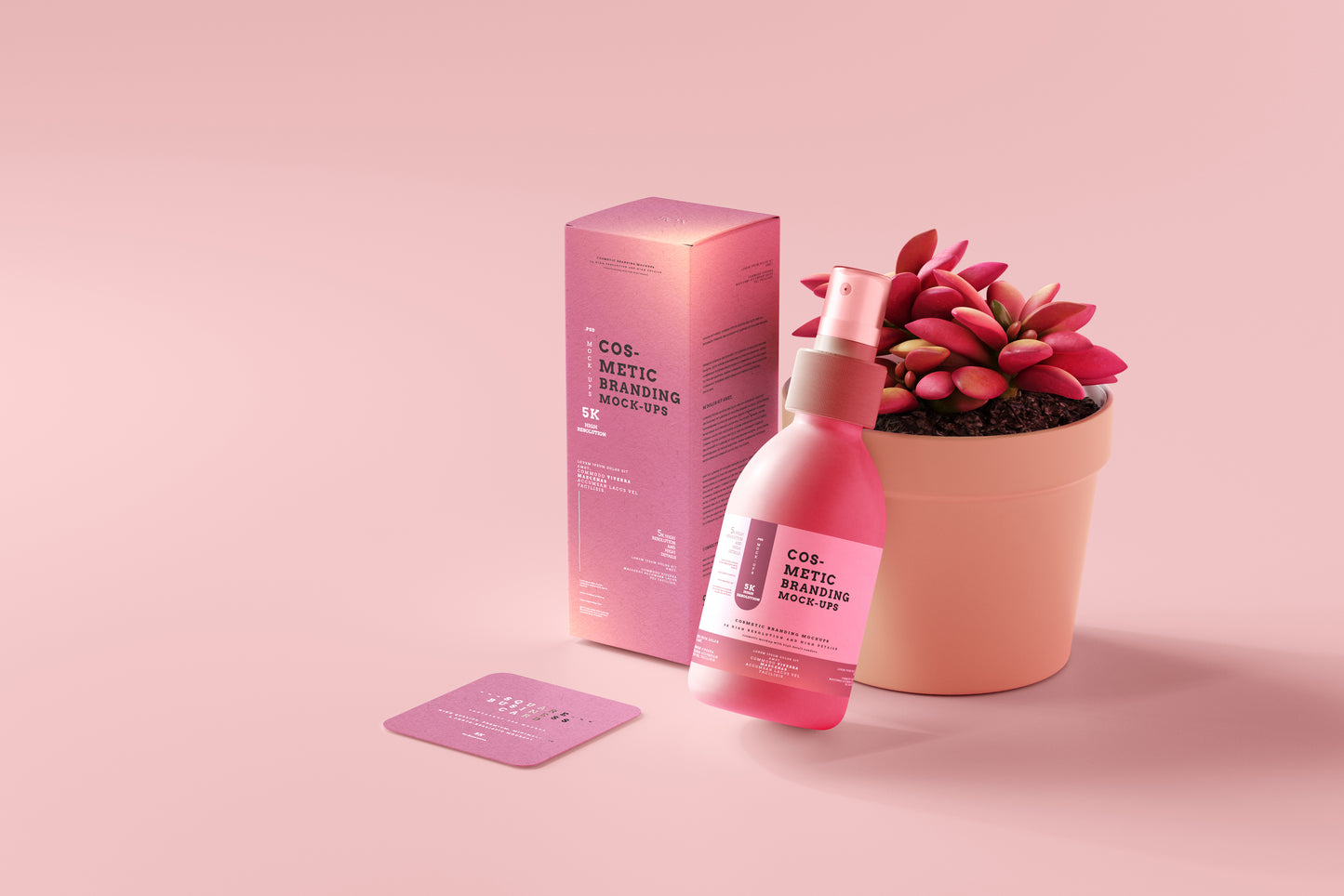 101 Cosmetic Branding Mockup Scenes