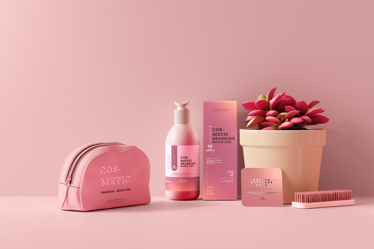 101 Cosmetic Branding Mockup Scenes