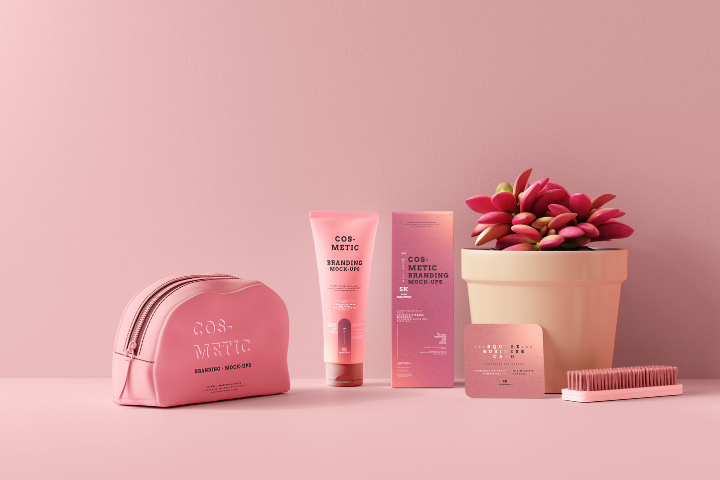 101 Cosmetic Branding Mockup Scenes