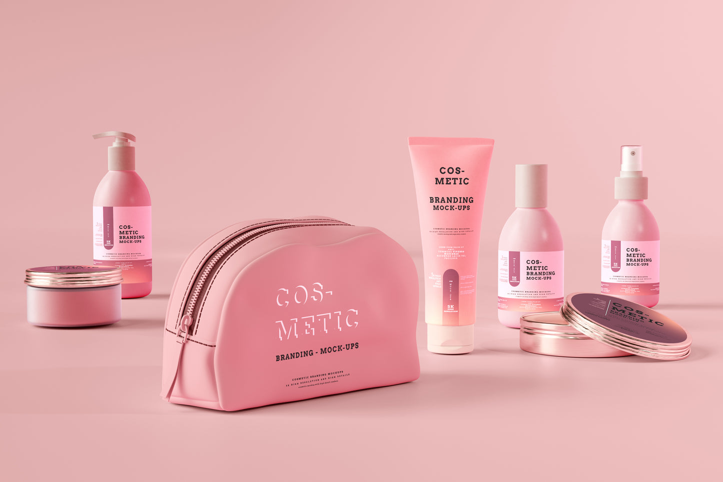 101 Cosmetic Branding Mockup Scenes