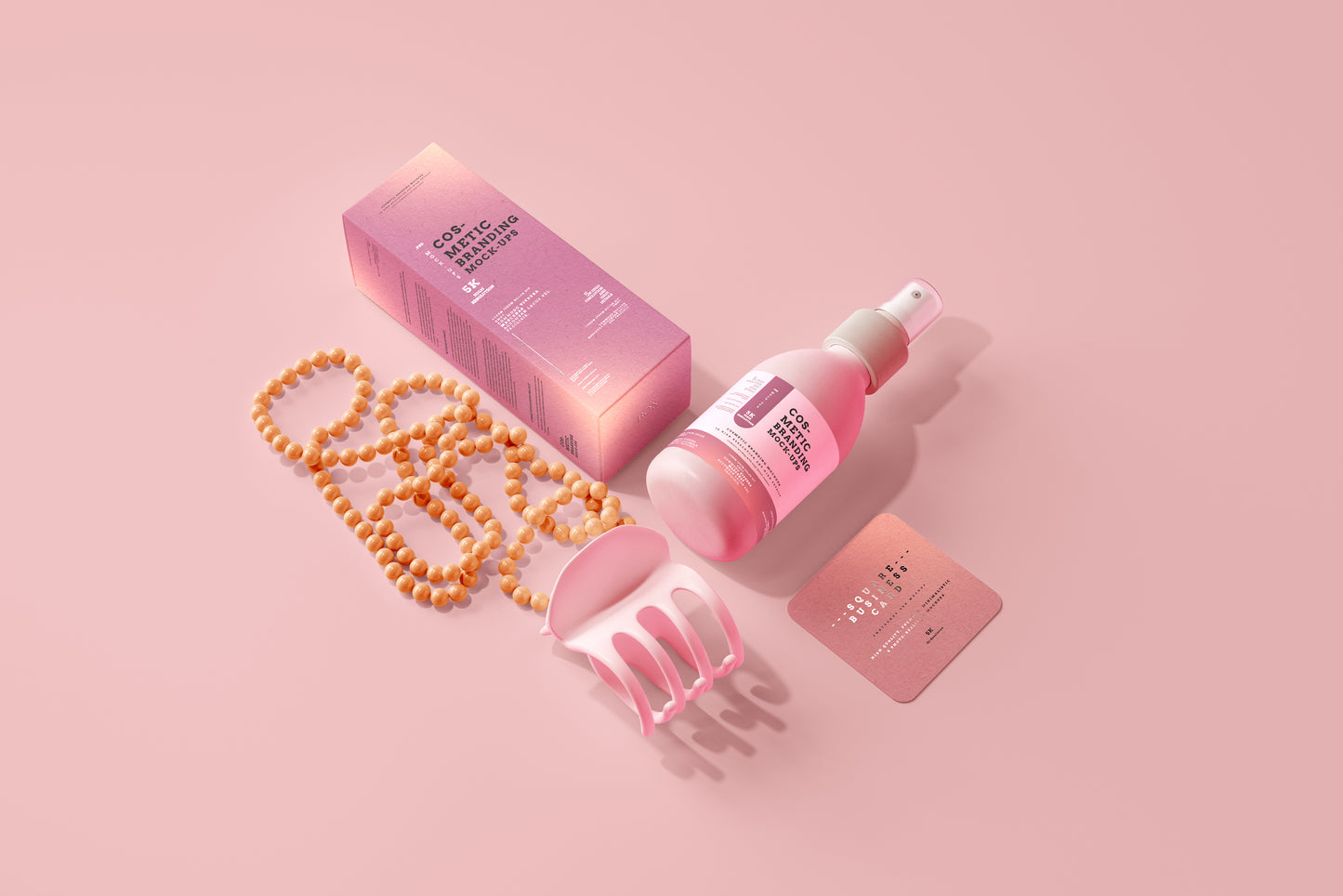 101 Cosmetic Branding Mockup Scenes