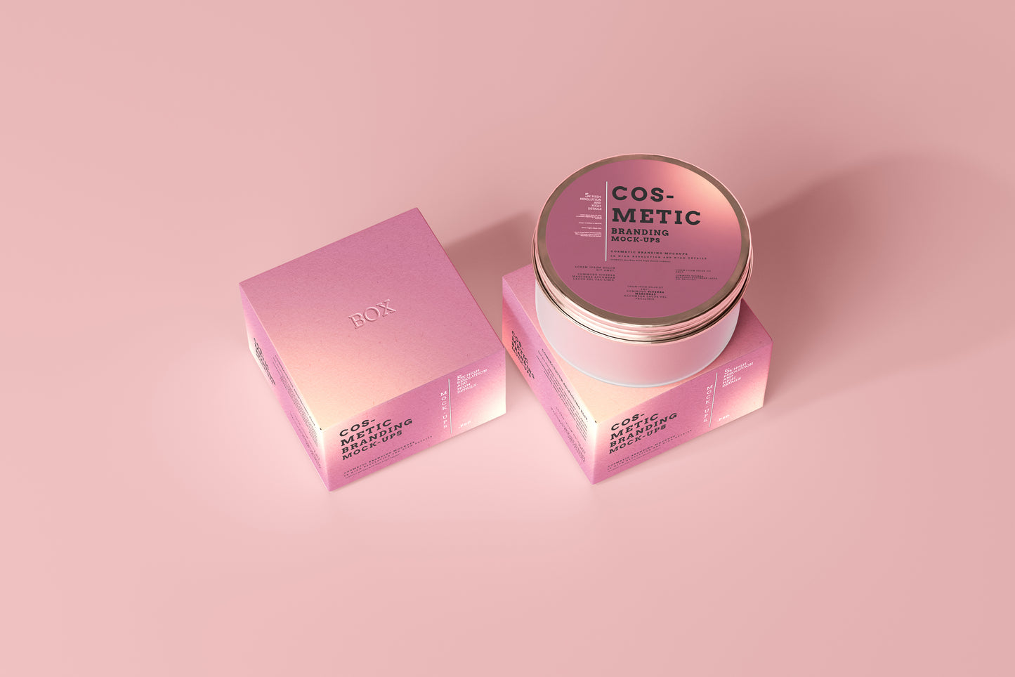 101 Cosmetic Branding Mockup Scenes