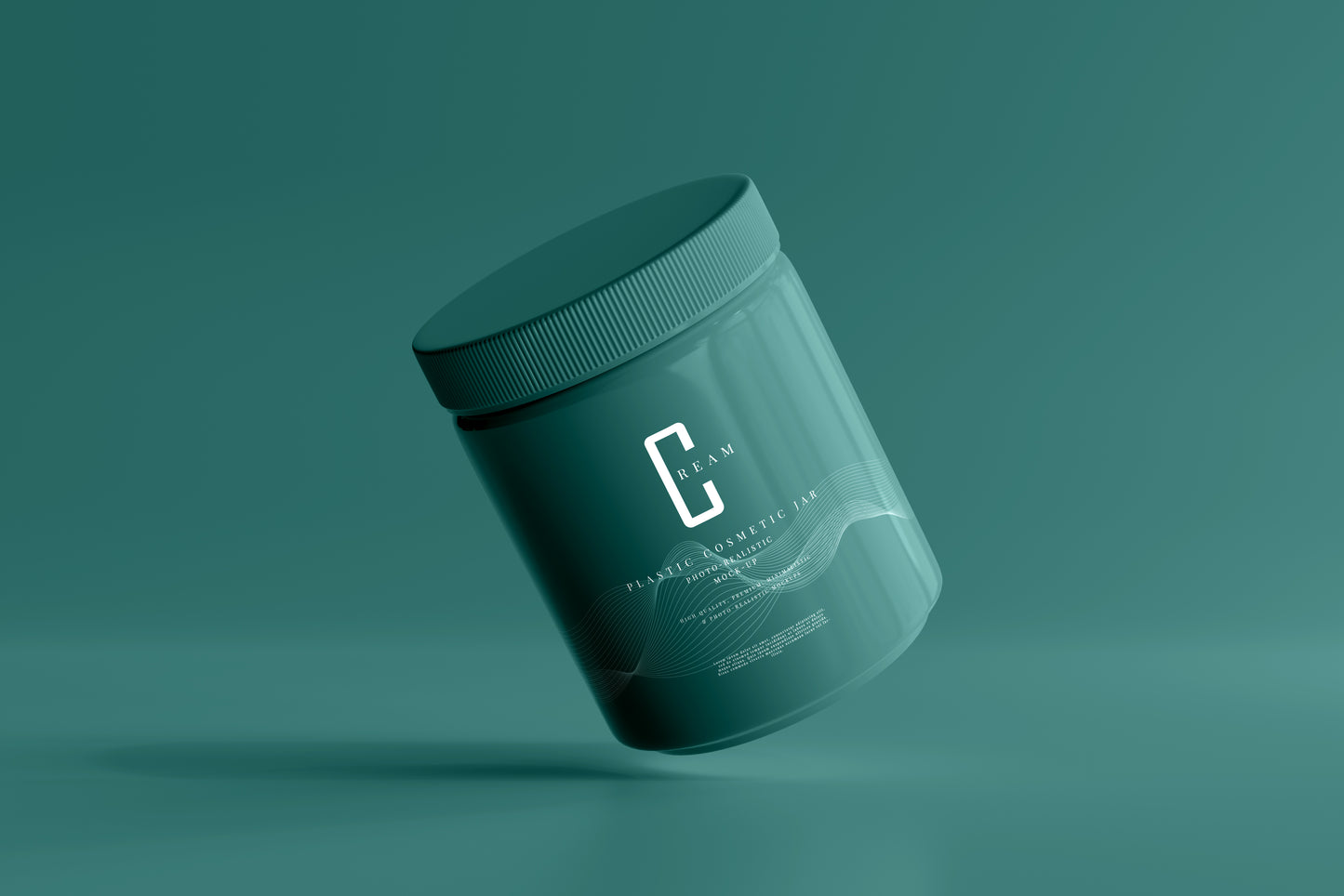 Plastic Cosmetic Jar Mockups