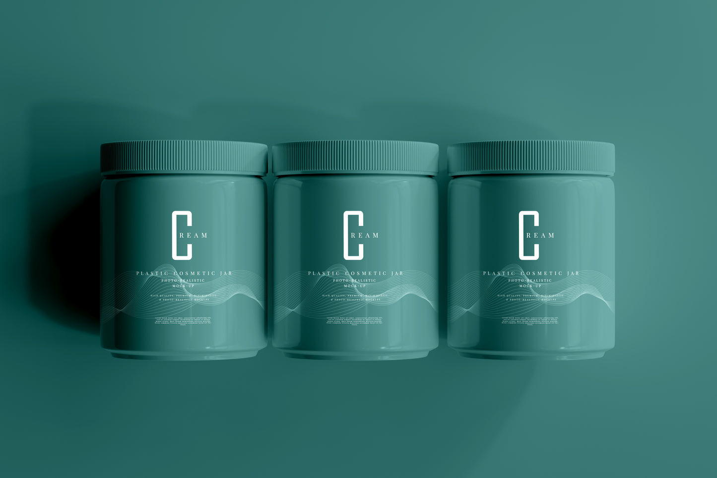 Plastic Cosmetic Jar Mockups