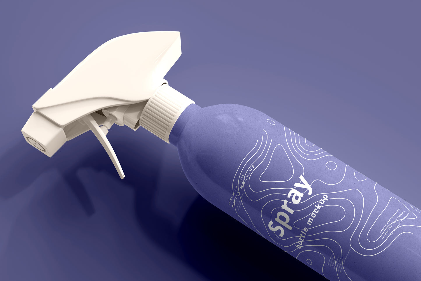 Cosmetic Spray Bottle Mockup