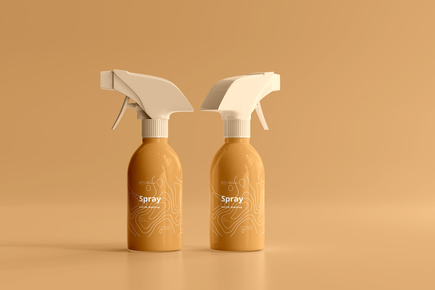 Cosmetic Spray Bottle Mockup