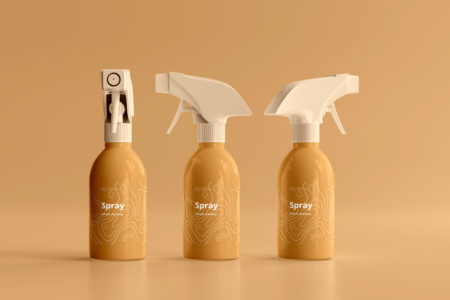 Cosmetic Spray Bottle Mockup