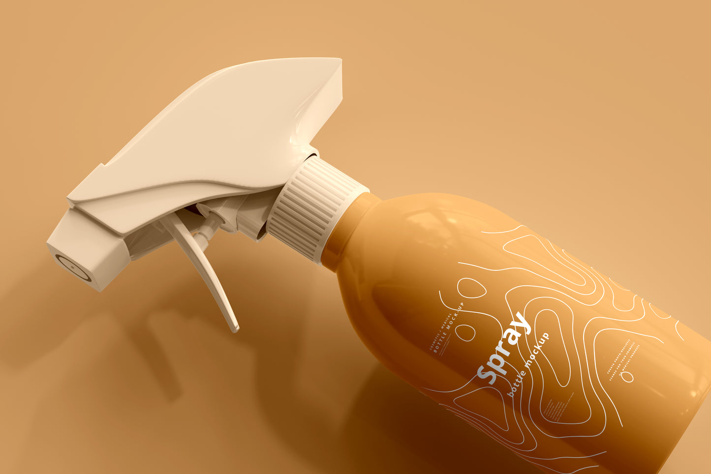 Cosmetic Spray Bottle Mockup