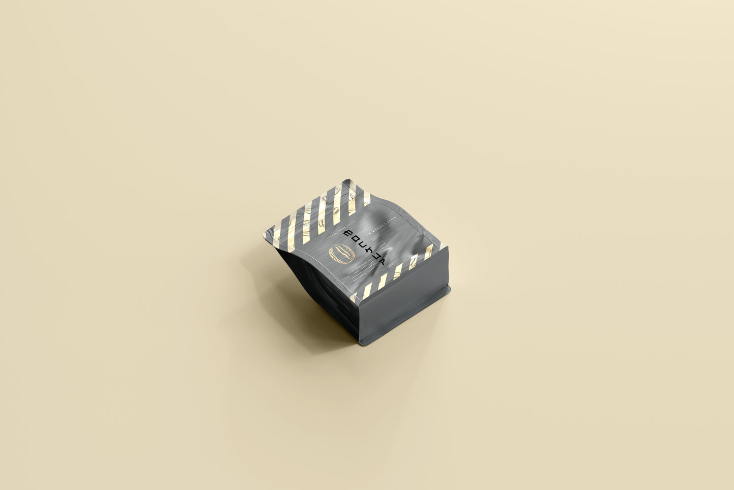 small size coffee bag packaging mockup