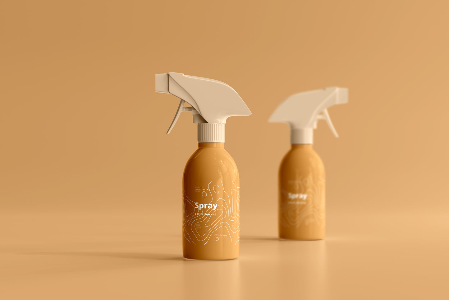 Cosmetic Spray Bottle Mockup