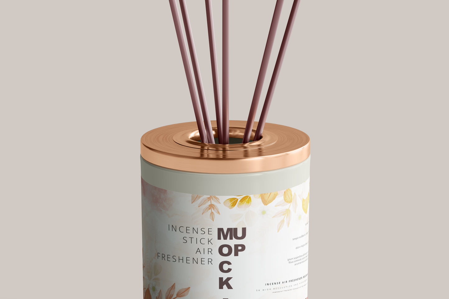 Incense Air Freshener Reed Diffuser Mockup