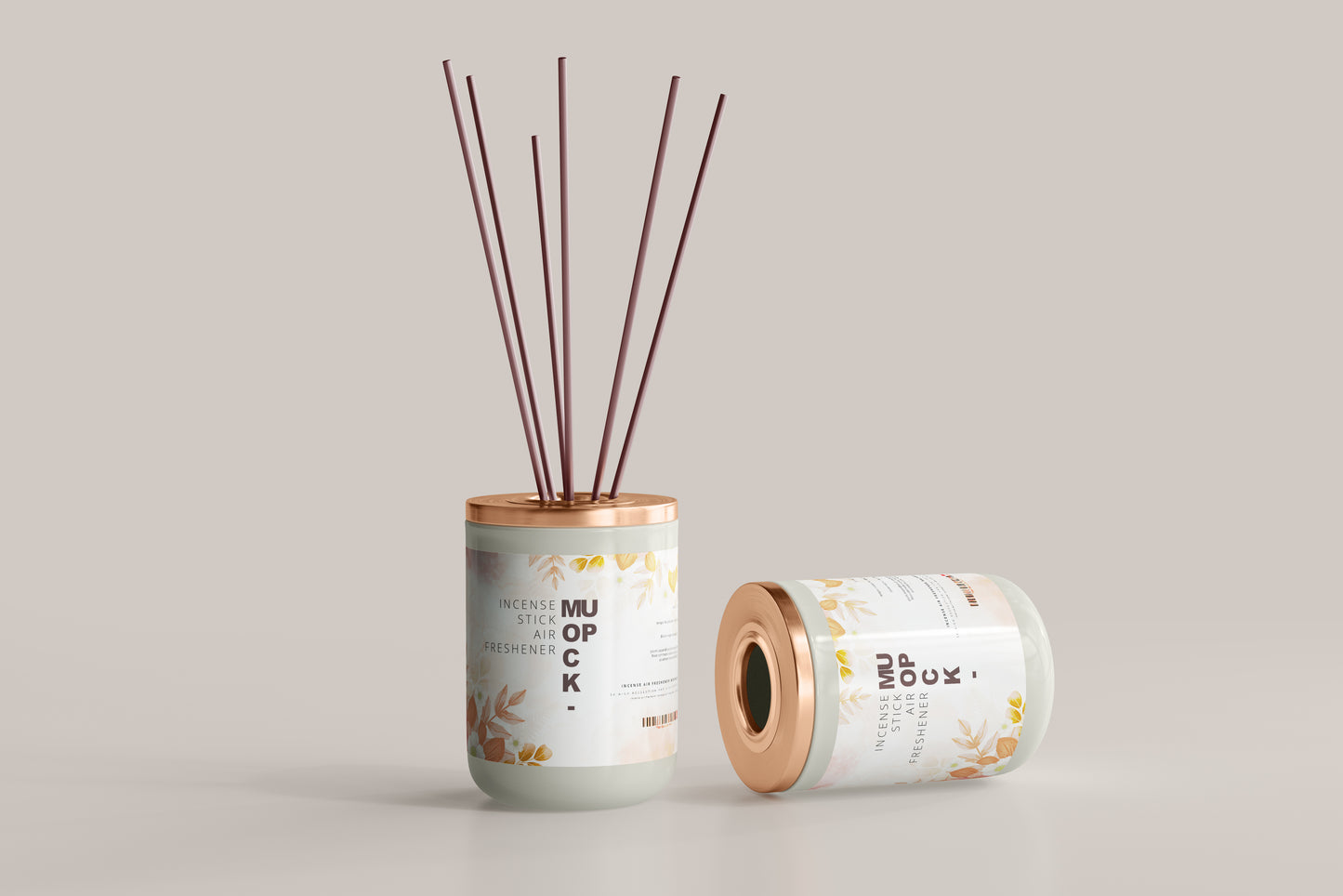 Incense Air Freshener Reed Diffuser Mockup