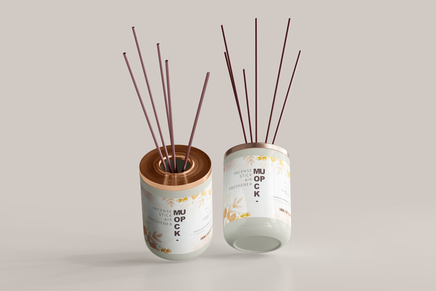 Incense Air Freshener Reed Diffuser Mockup