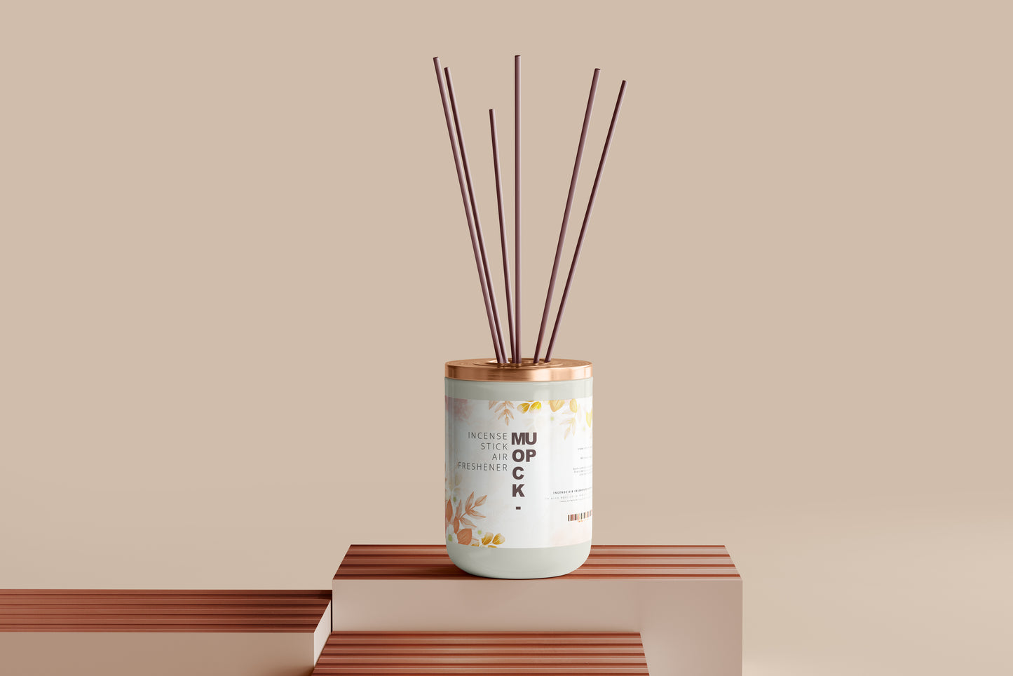 Incense Air Freshener Reed Diffuser Mockup