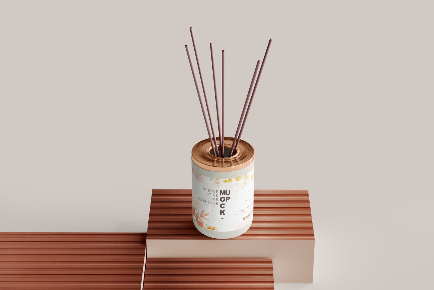 Incense Air Freshener Reed Diffuser Mockup