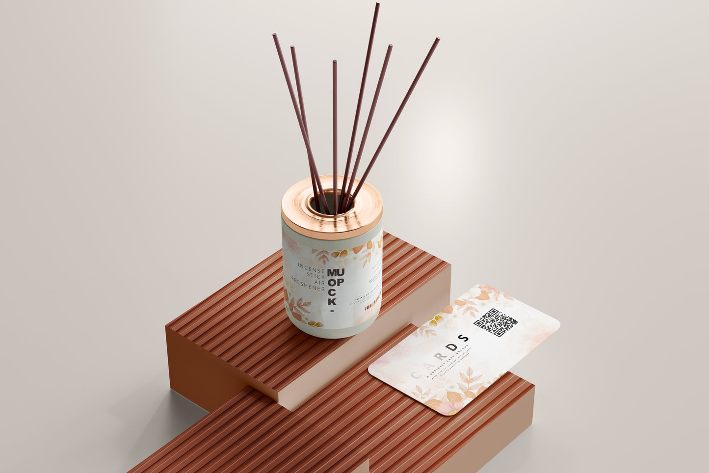 Incense Air Freshener Reed Diffuser Mockup