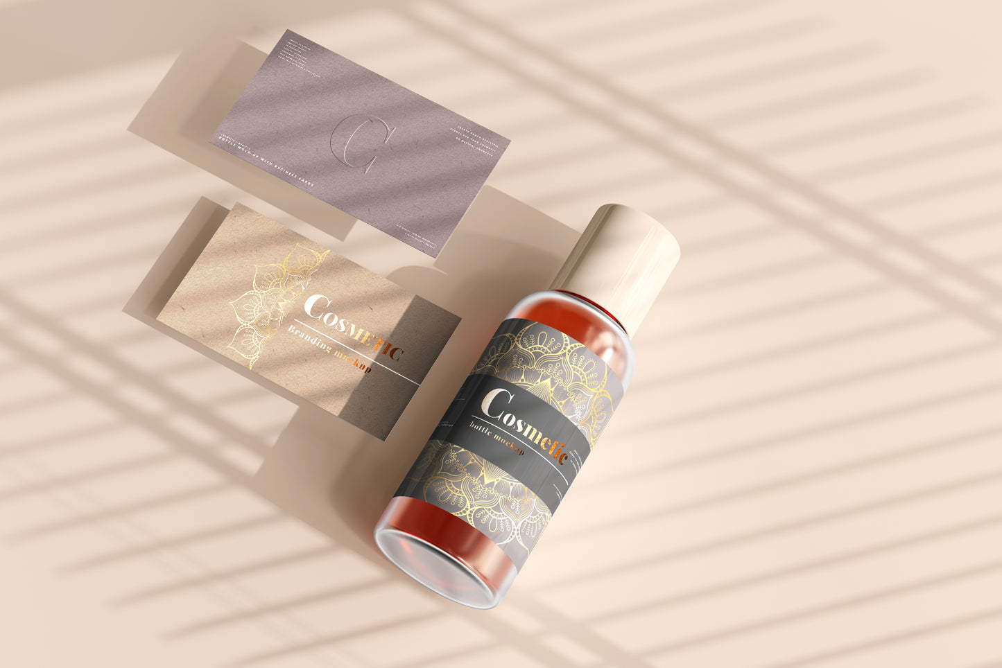 Cosmetic Bottle Mockup