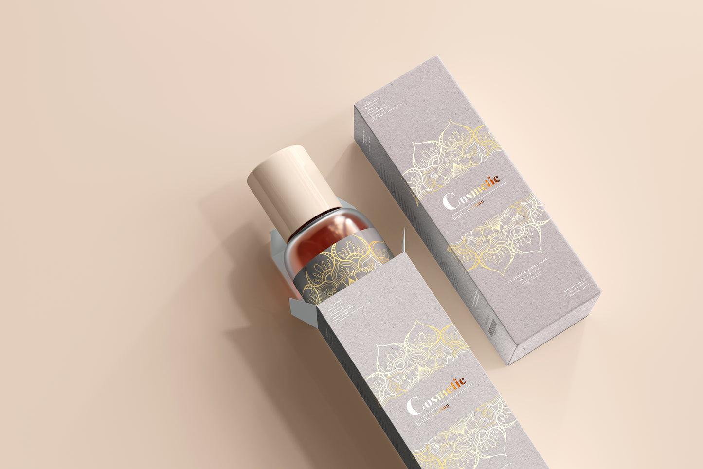 Cosmetic Bottle Mockup