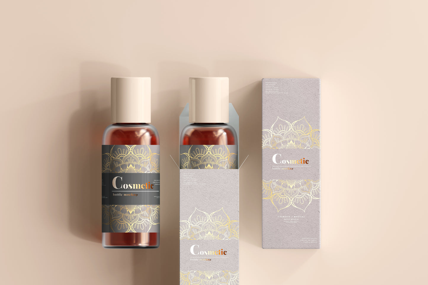 Cosmetic Bottle Mockup