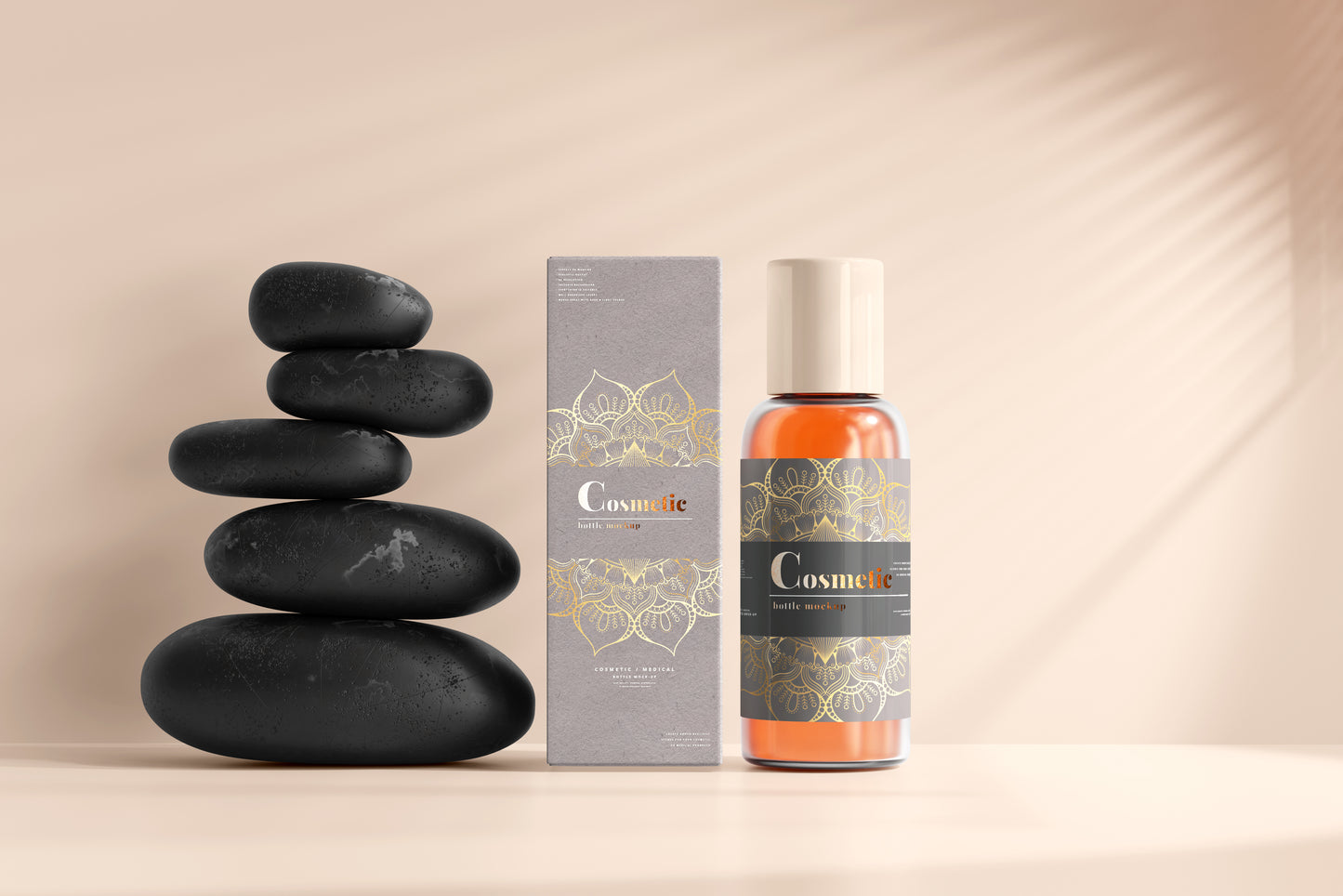 Cosmetic Bottle Mockup