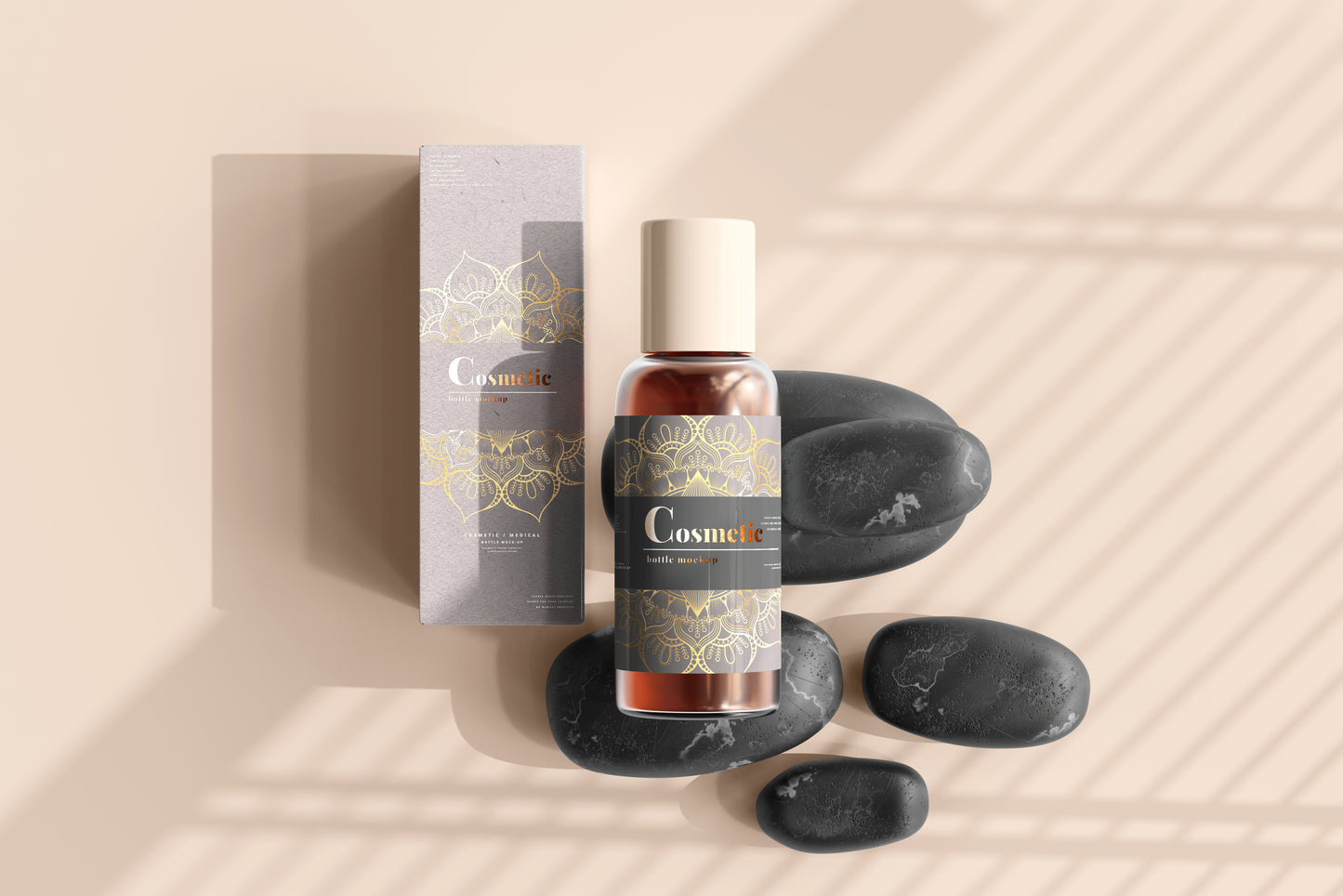 Cosmetic Bottle Mockup