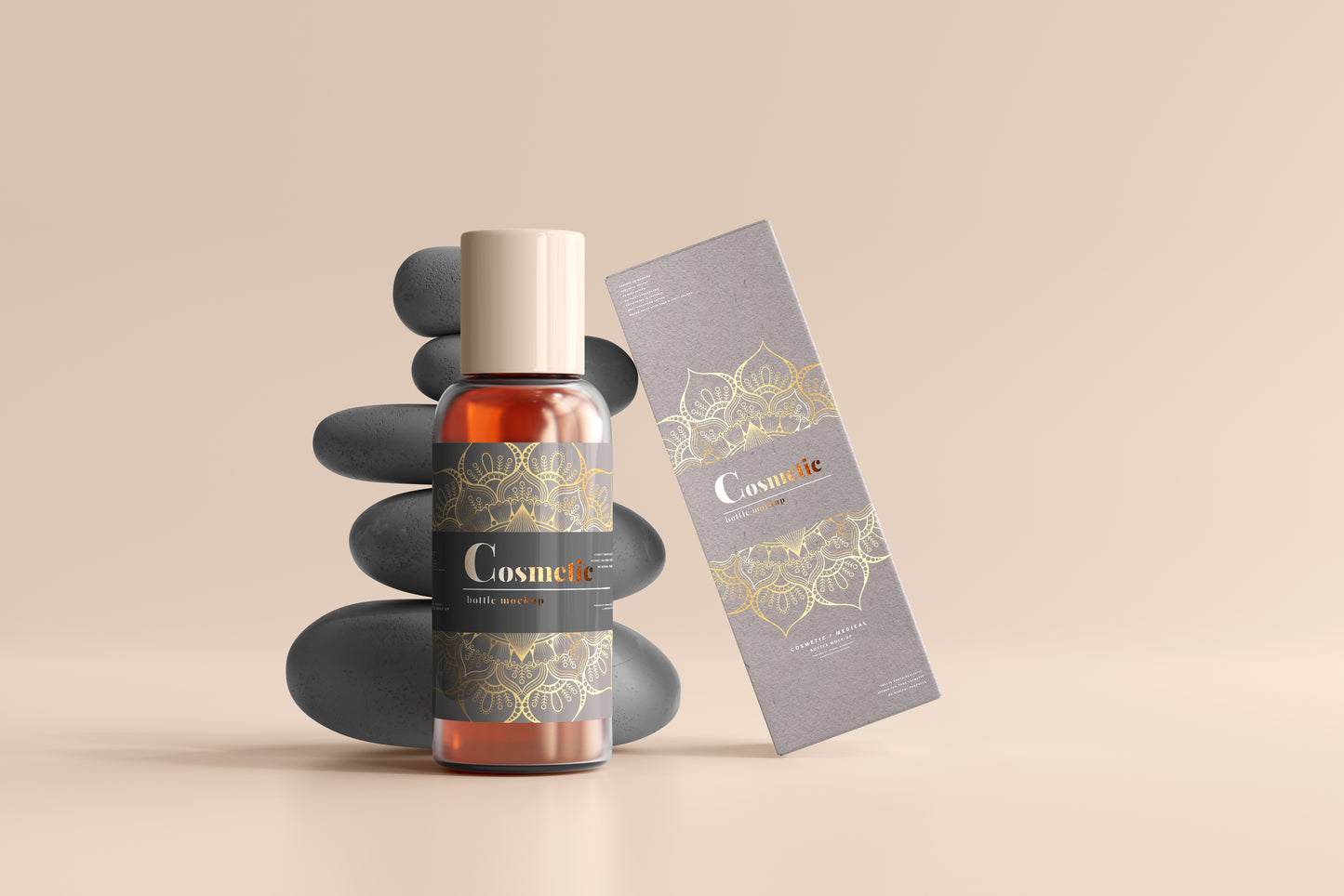 Cosmetic Bottle Mockup