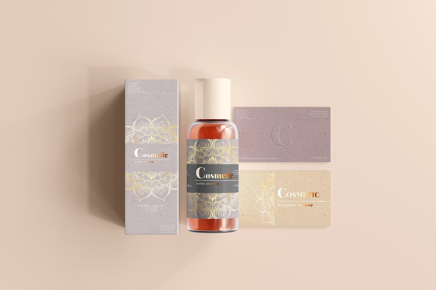 Cosmetic Bottle Mockup