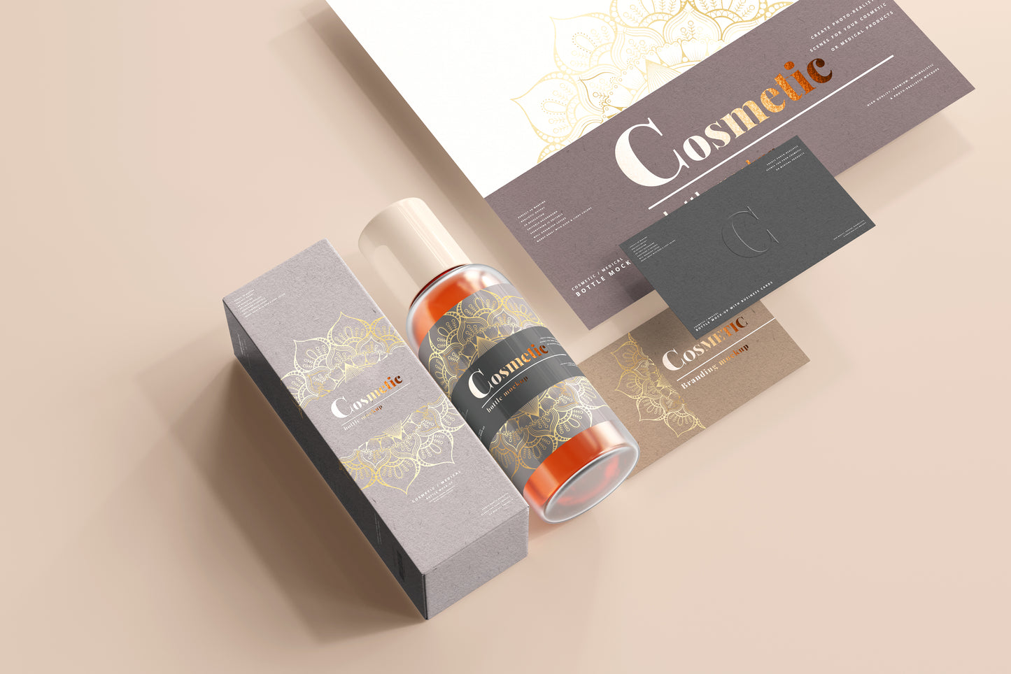 Cosmetic Bottle Mockup