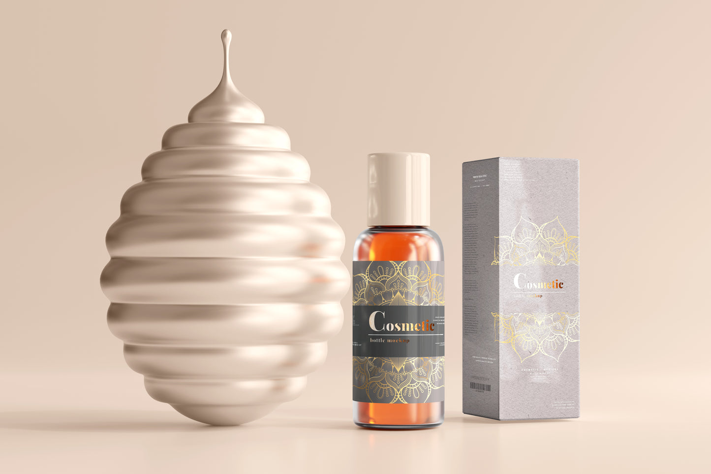 Cosmetic Bottle Mockup