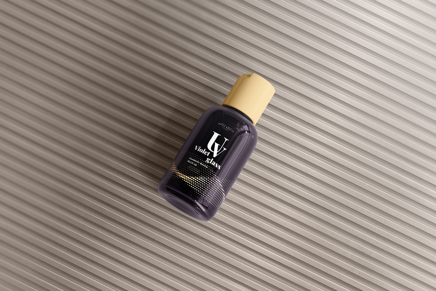 UV Glass Cosmetic Bottle Mockups