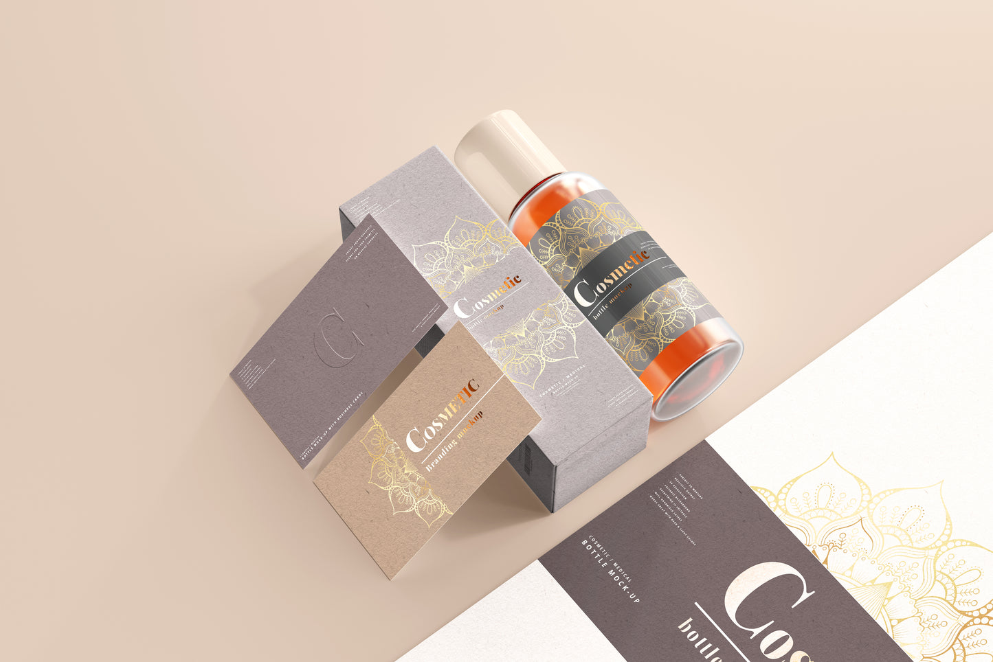 Cosmetic Bottle Mockup