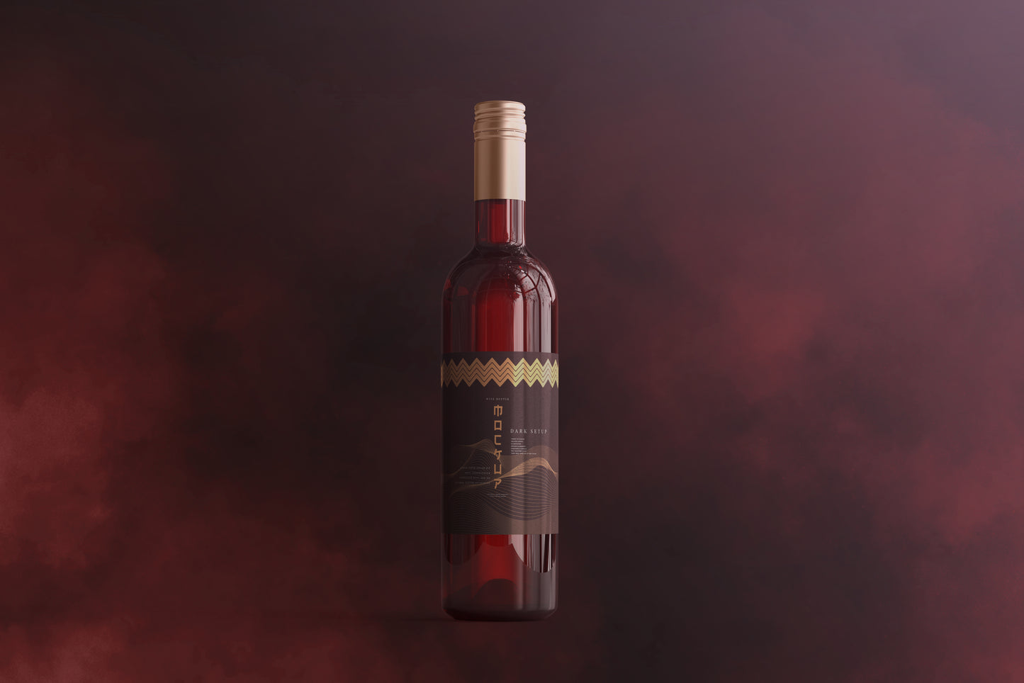 Screw Cap Wine Bottle Mockups