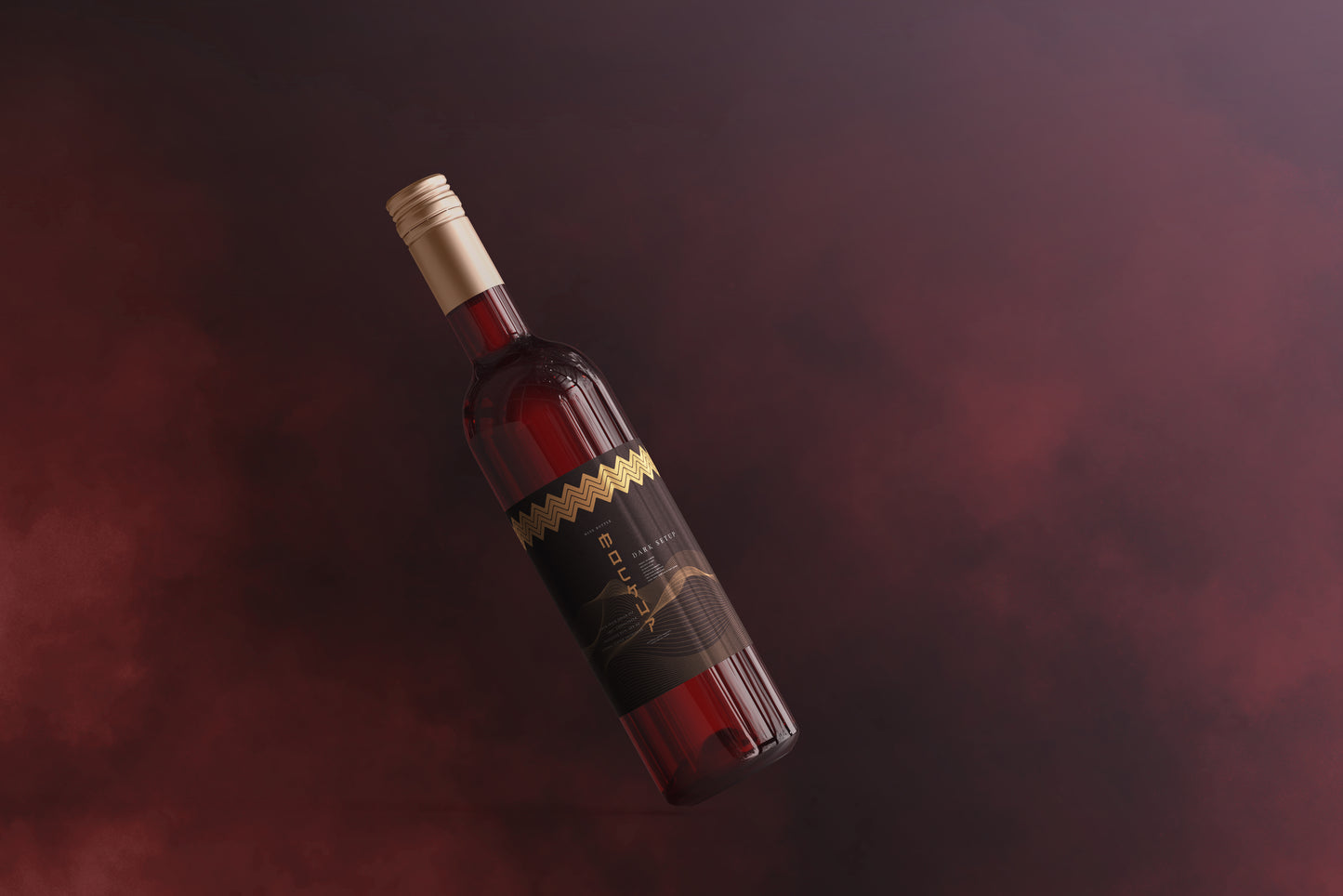 Screw Cap Wine Bottle Mockups