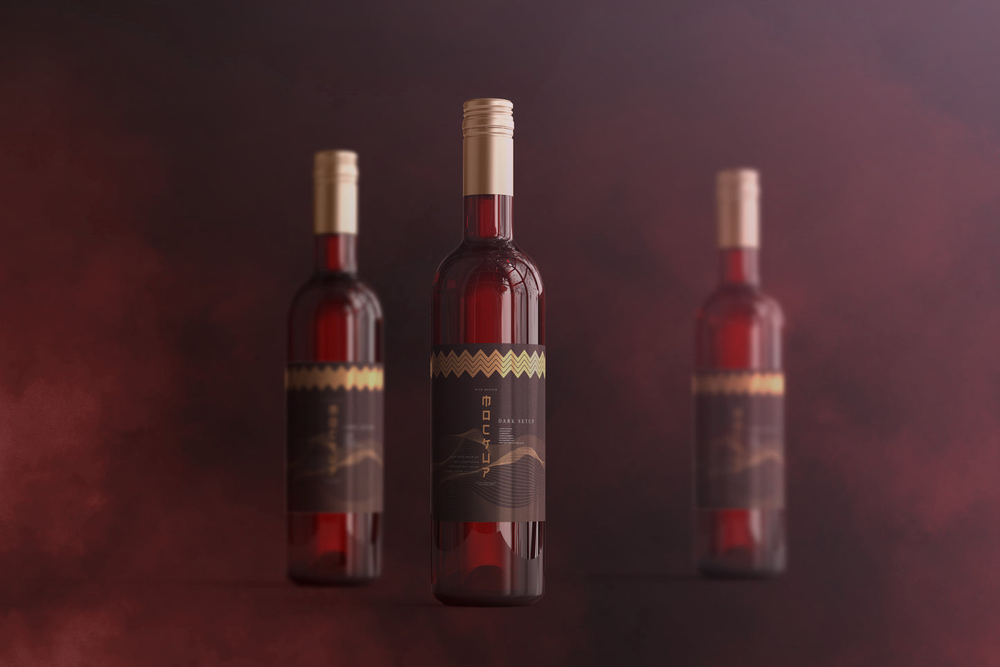 Screw Cap Wine Bottle Mockups