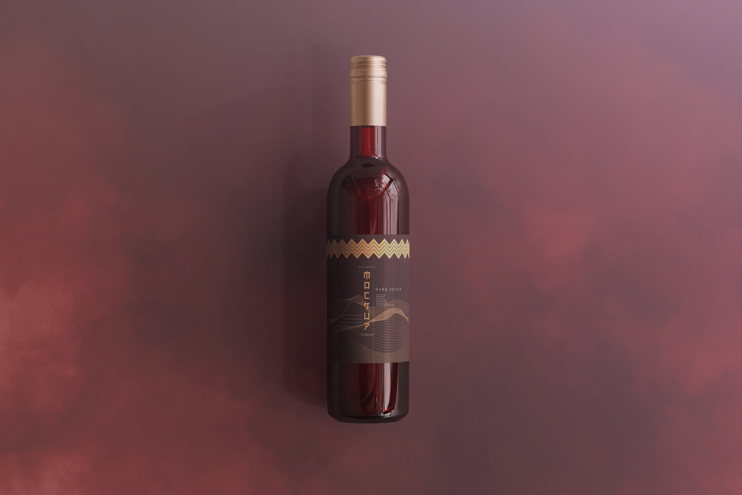 Screw Cap Wine Bottle Mockups