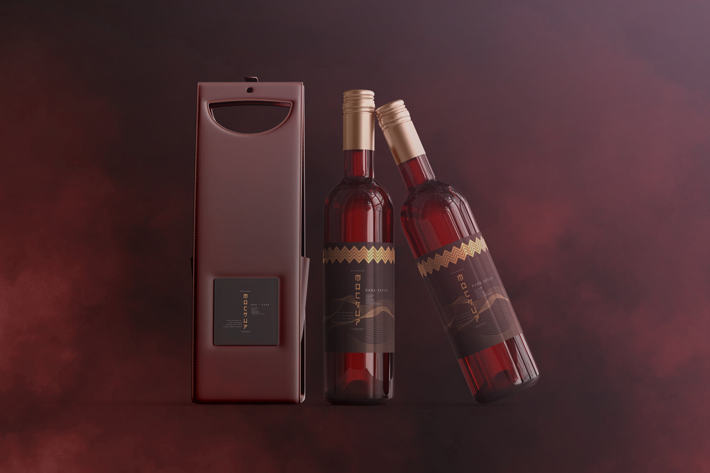 Screw Cap Wine Bottle Mockups
