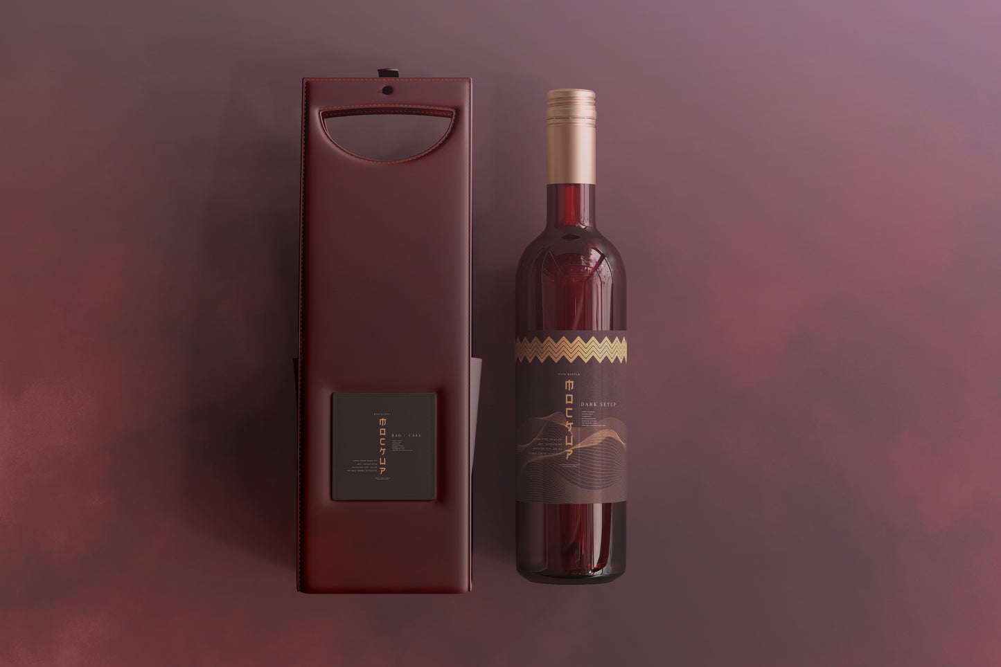 Screw Cap Wine Bottle Mockups