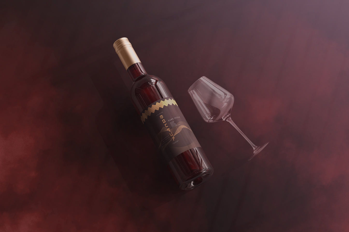 Screw Cap Wine Bottle Mockups