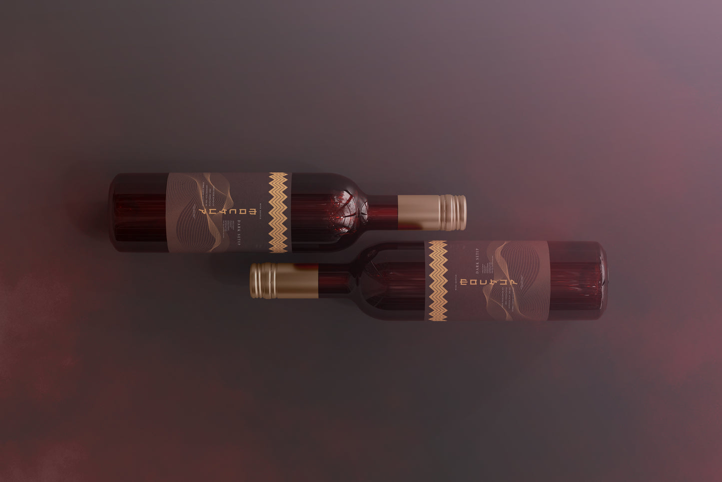 Screw Cap Wine Bottle Mockups