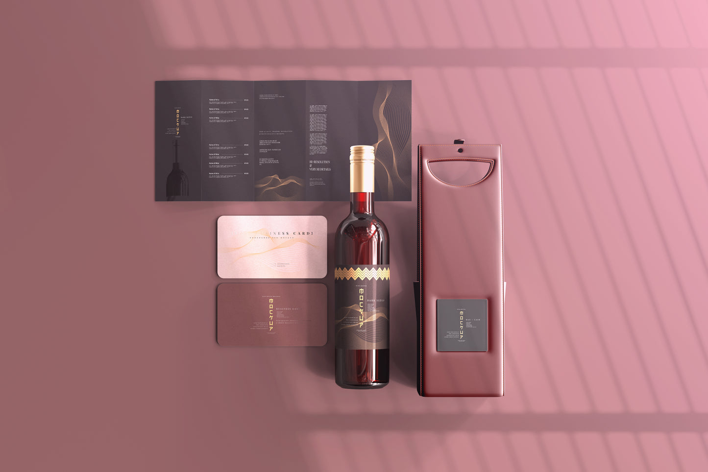 Screw Cap Wine Bottle Mockups