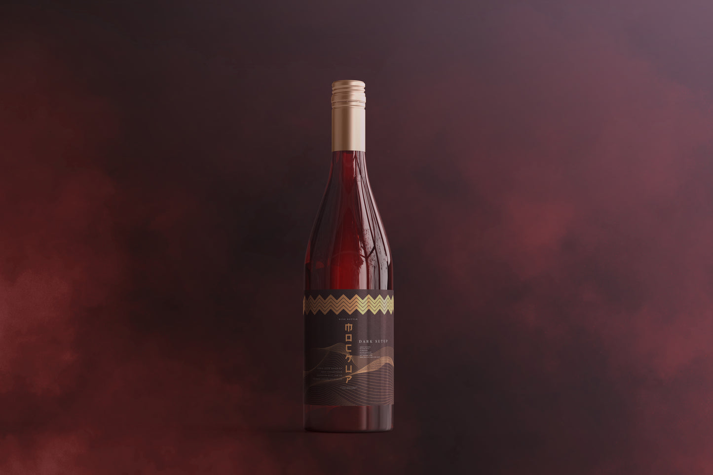 Screw Cap Wine Bottle Mockups