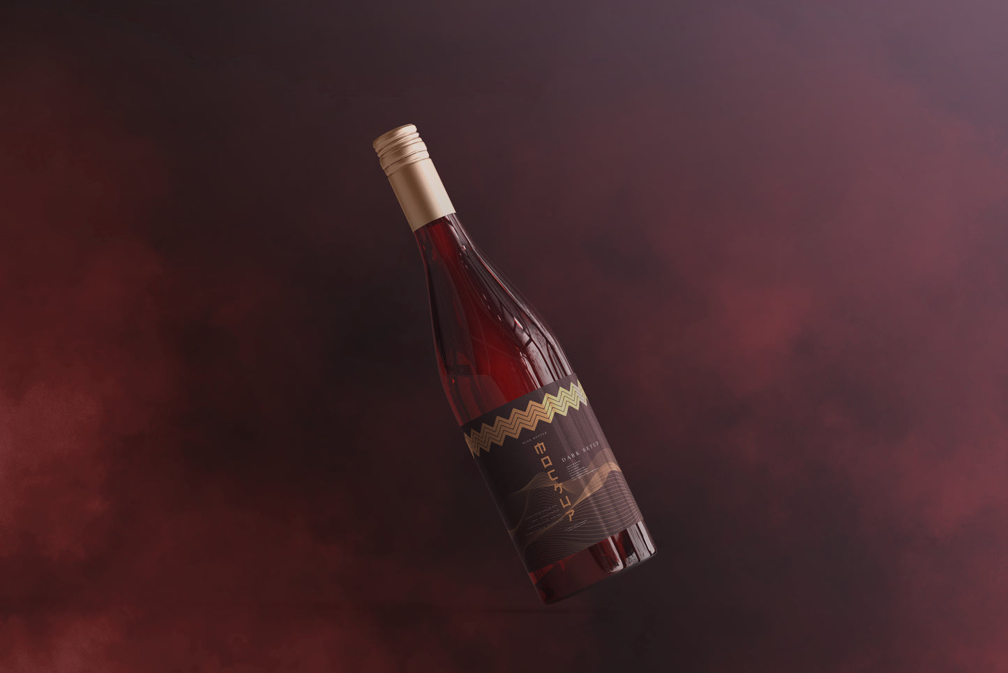 Screw Cap Wine Bottle Mockups