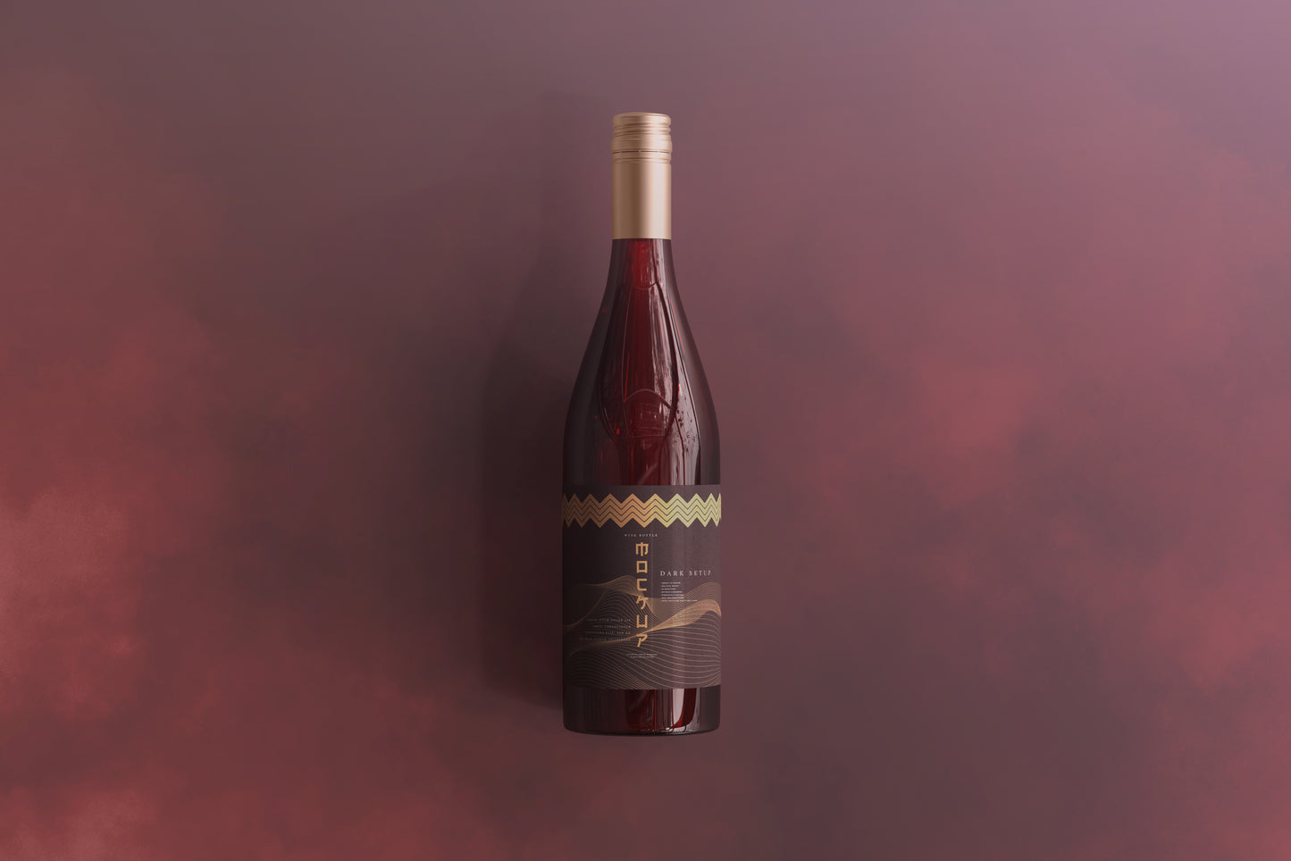 Screw Cap Wine Bottle Mockups