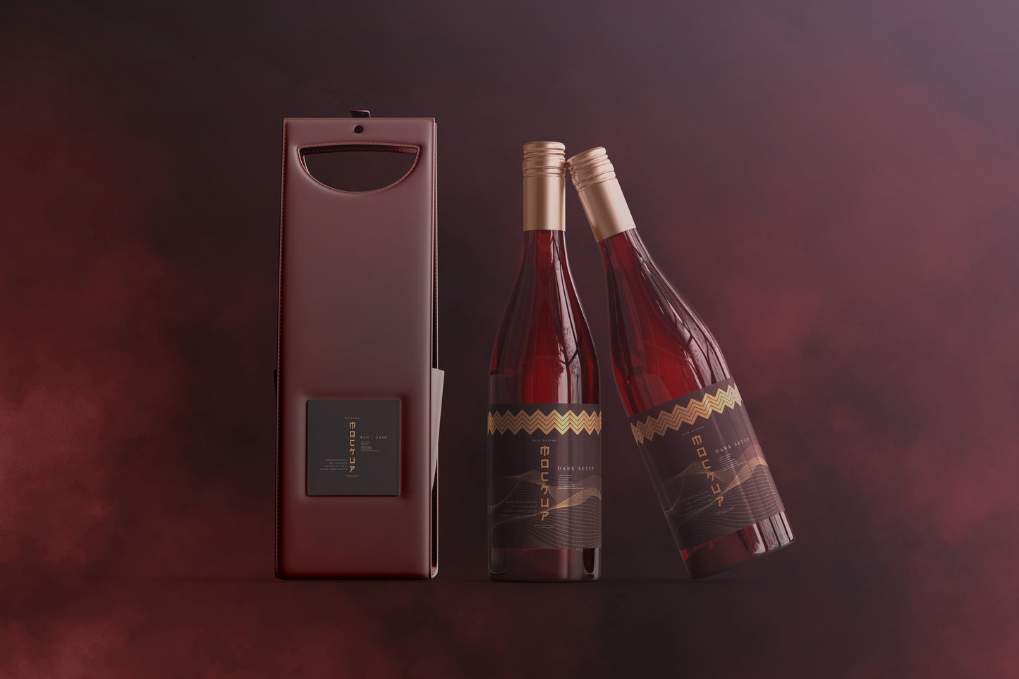 Screw Cap Wine Bottle Mockups