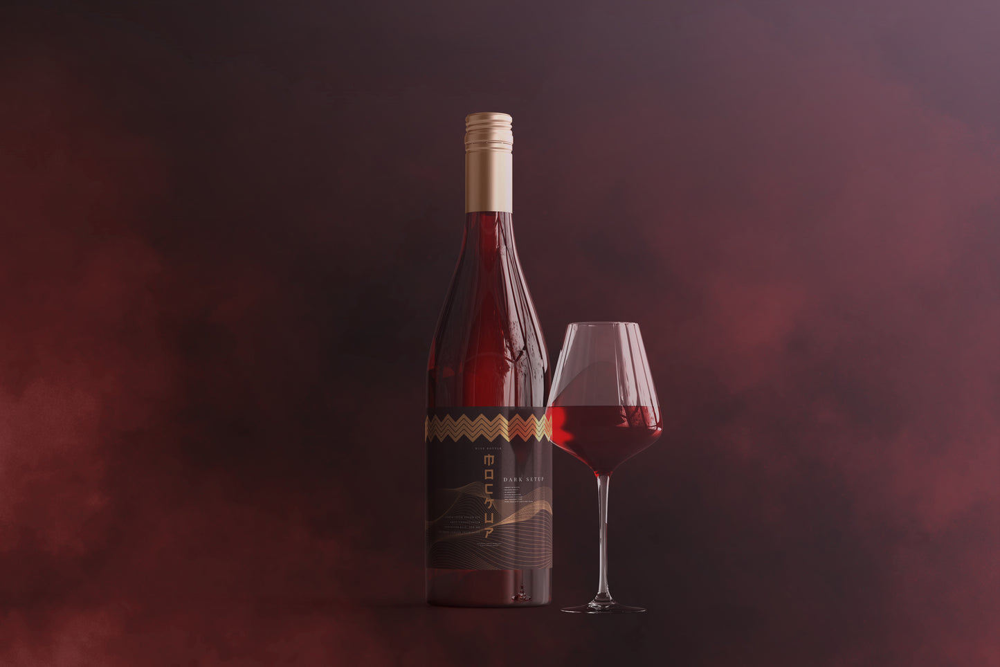 Screw Cap Wine Bottle Mockups