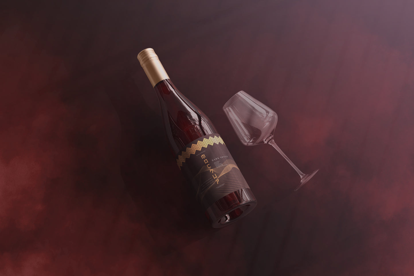 Screw Cap Wine Bottle Mockups