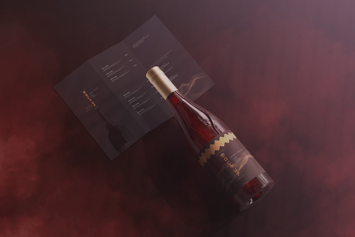 Screw Cap Wine Bottle Mockups